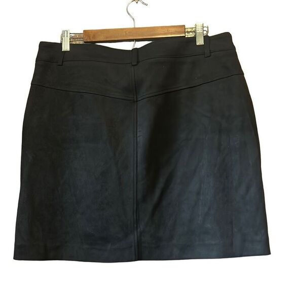 Apt. 9 faux-suede mineral black mini skirt size large Nwt - Picture 7 of 7